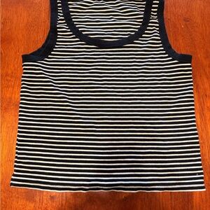 Black and White Striped Tank Top